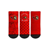 Toddler Rock Em Socks Ottawa Senators #1 Fan 3-Pack Crew Socks Set