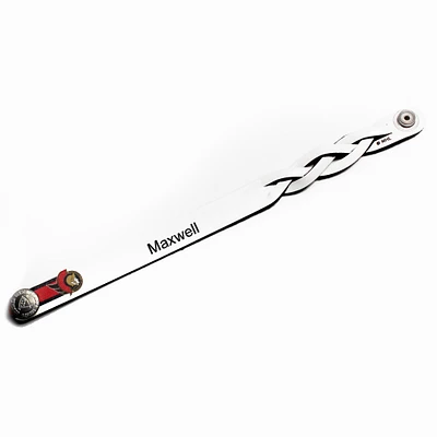 White Ottawa Senators Personalized Leather Single Braid Bracelet