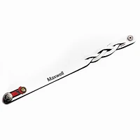 White Ottawa Senators Personalized Leather Single Braid Bracelet