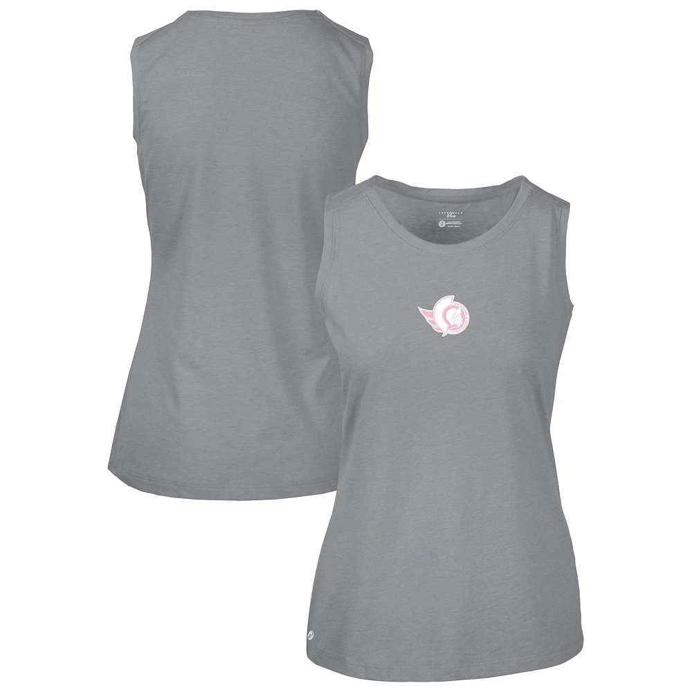 Débardeur gris pour femme avec logo Macy Core la fête des mères Sénateurs d'Ottawa Levelwear