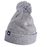 Women's adidas Gray Ottawa Senators Speckled - Cuffed Knit Hat with Pom