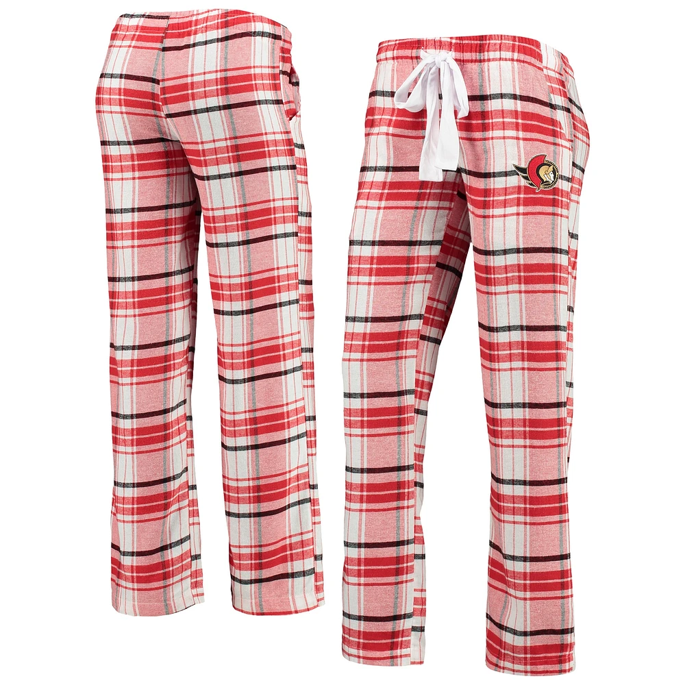 Women's Concepts Sport Red/Black Ottawa Senators Accolade Flannel Pants