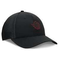 Women's Fanatics Black Ottawa Senators Authentic Pro Road Trucker Adjustable Hat