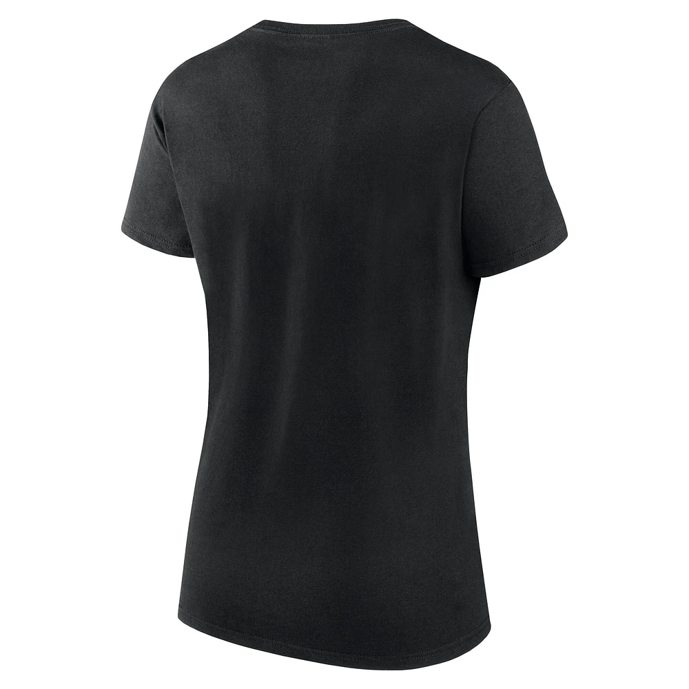 Women's Fanatics Black Ottawa Senators Risk Cotton T-Shirt
