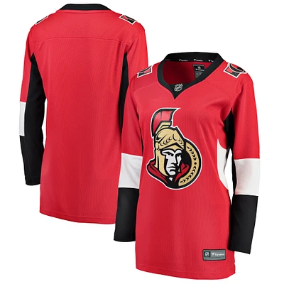 Maillot blanc Fanatics pour femmes, rouge, Sénateurs d'Ottawa, Breakaway Home