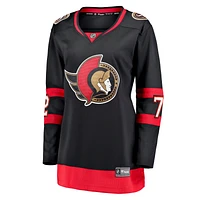 Fanatics pour femmes Thomas Chabot Noir Maillot d'échappée à domicile des Sénateurs d'Ottawa