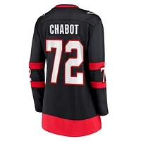Fanatics pour femmes Thomas Chabot Noir Maillot d'échappée à domicile des Sénateurs d'Ottawa