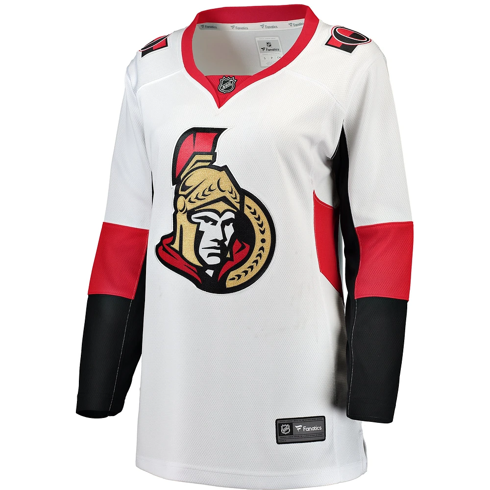 Women's Fanatics White Ottawa Senators Away Breakaway Jersey