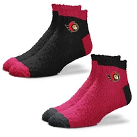 Women's For Bare Feet Ottawa Senators 2-Pack Team Sleep Soft Socks