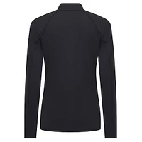 Women's Levelwear Black Ottawa Senators Kinetic Insignia Core Raglan Quarter-Zip Top