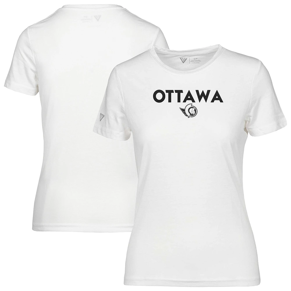 Women's Levelwear  White Ottawa Senators Maddox City Capsule T-Shirt