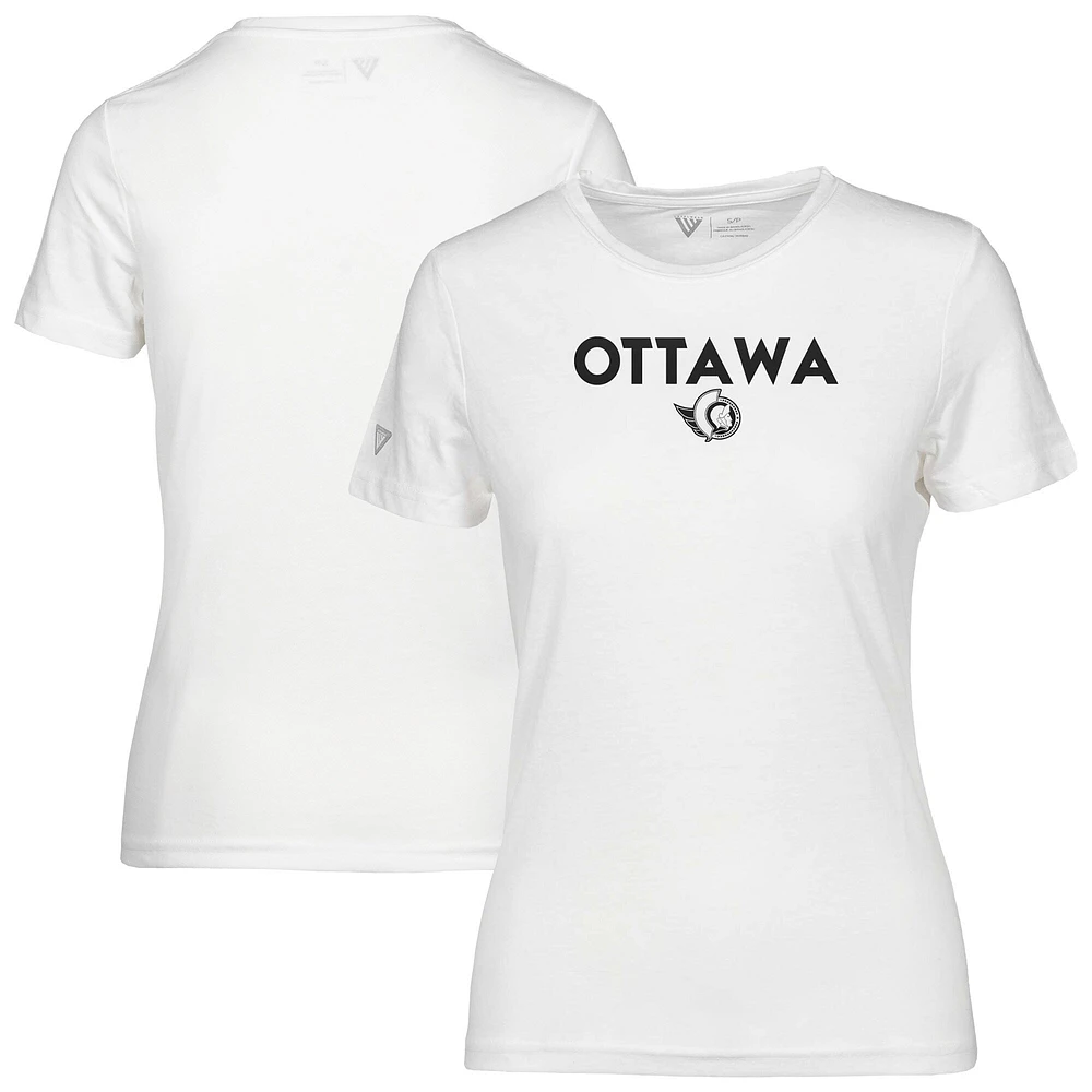 Women's Levelwear White Ottawa Senators Maddox City Capsule T-Shirt