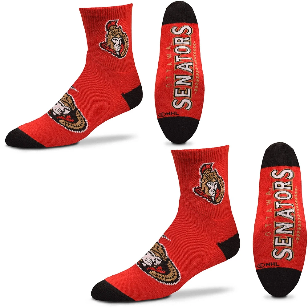 Lids Ottawa Senators Women's Quarter-Length Socks Two-Pack Set