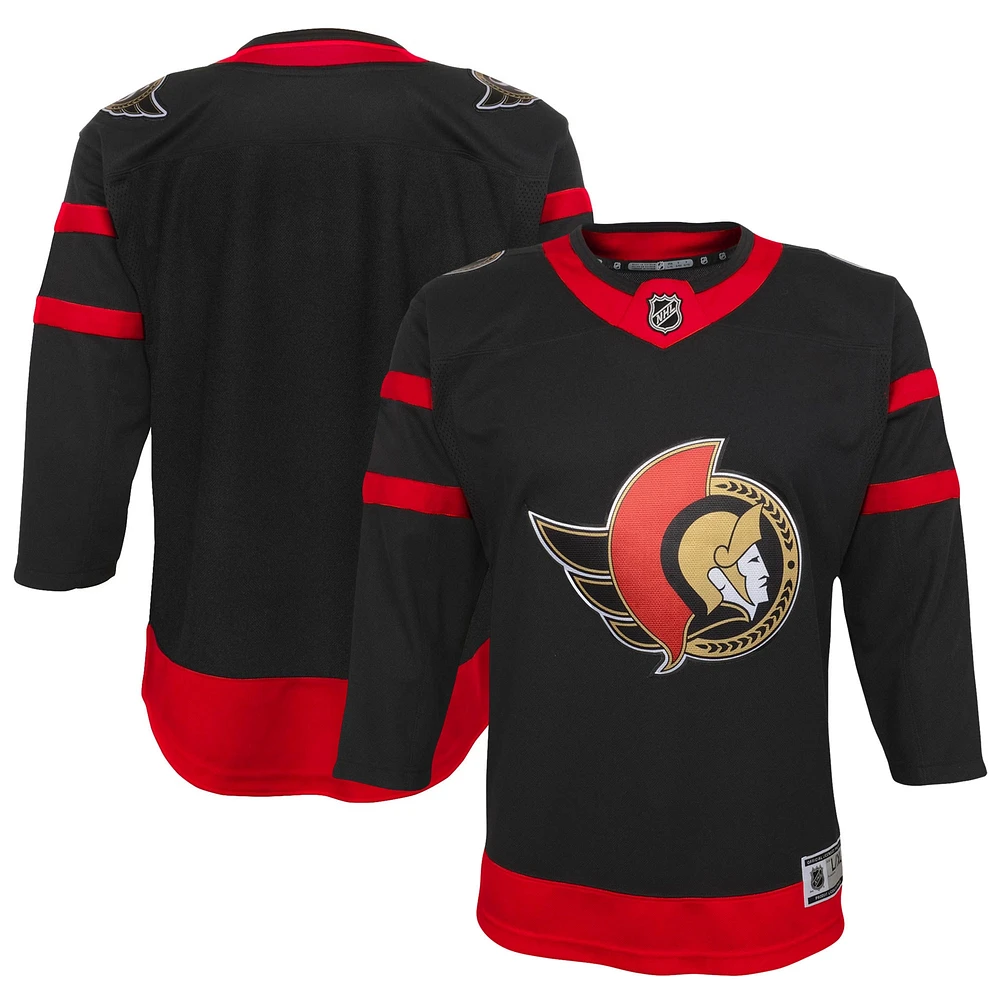 Jeunes Black Ottawa Senators Home - Maillot Premier