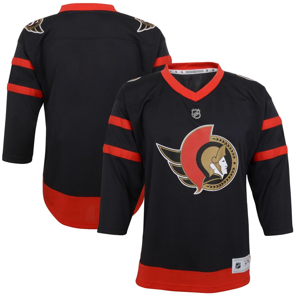 Youth Black Ottawa Senators Home Replica Blank Jersey