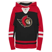 Youth Black Ottawa Senators Team Ageless Lace-Up - Chandail à capuchon