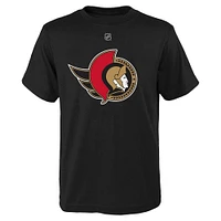 Youth Claude Giroux Black Ottawa Senators  Name & Number T-Shirt