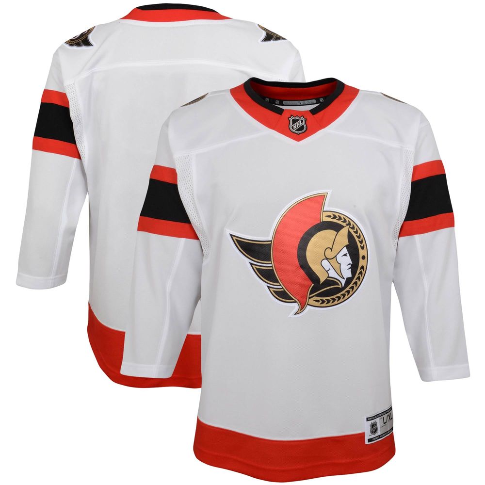 Youth White Ottawa Senators Away - Premier Jersey