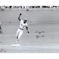 Ozzie Smith St. Louis Cardinals Autographed 16" x 20" 1985 NLCS Photograph with "Go Crazy Folks!" Inscription