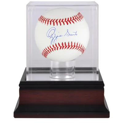 Ozzie Smith St. Louis Cardinals Fanatics Authentic Autographed Baseball and Mahogany Baseball Display Case