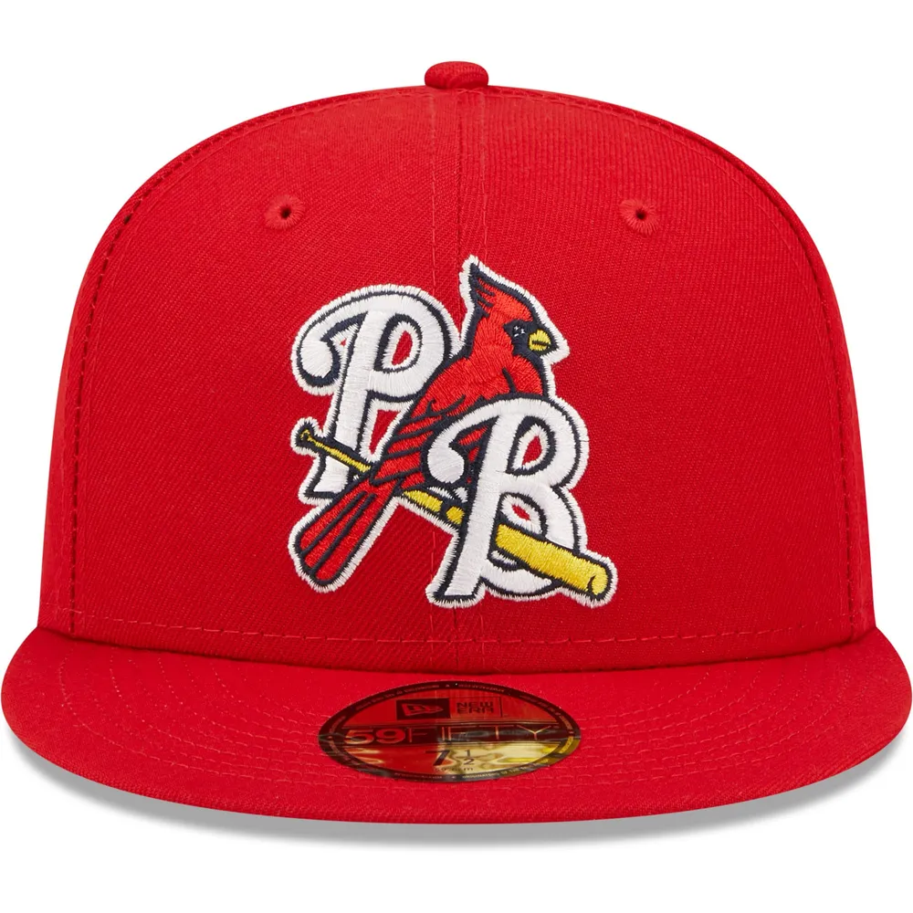 New Era Red Louisville Bats Authentic Collection Team Home 59FIFTY Fitted Hat