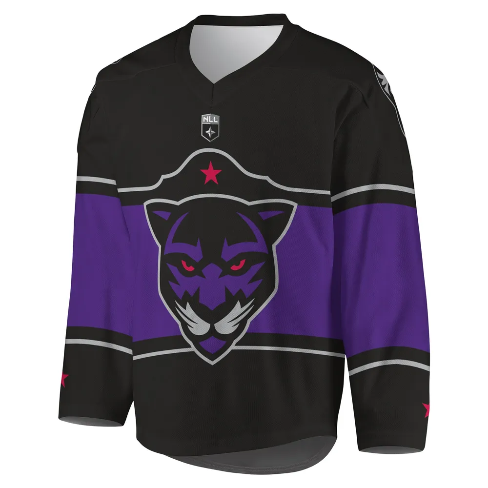 Maillot Panther City Lacrosse Club Replica Noir/Violet pour Homme