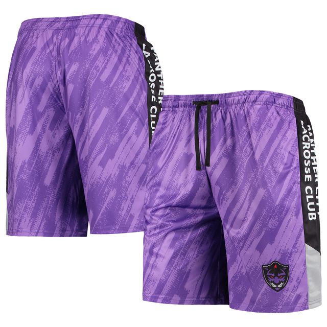 Short en maille statique pour homme FOCO Purple Panther City Lacrosse Club