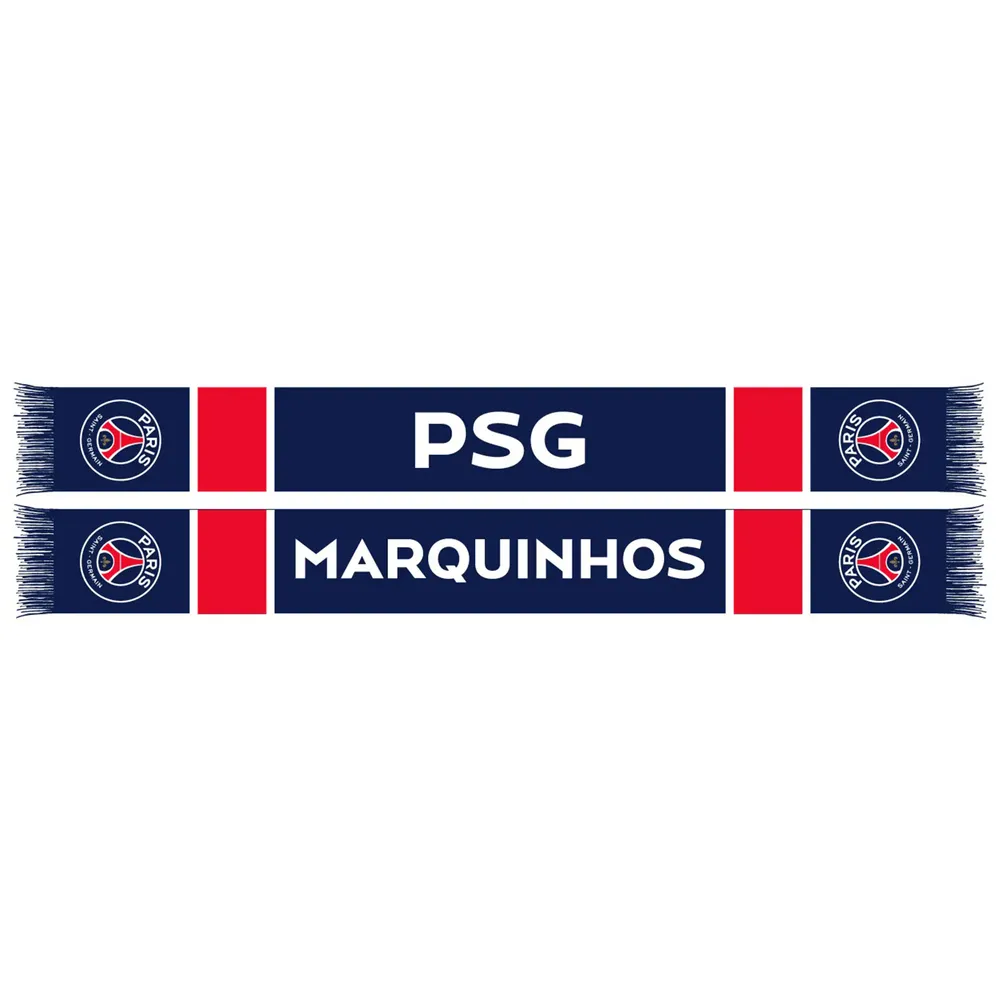 Marquinhos Paris Saint-Germain Player HD Knit Scarf - Navy/Red