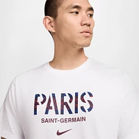 T-shirt Nike blanc avec logo Paris Saint-Germain pour homme