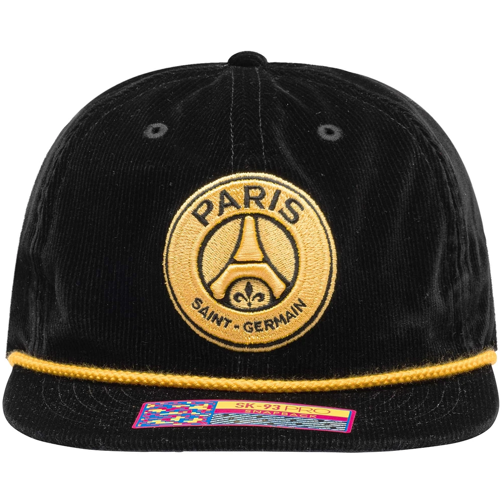 Casquette réglable Paris Saint-Germain Snow Beach homme noire