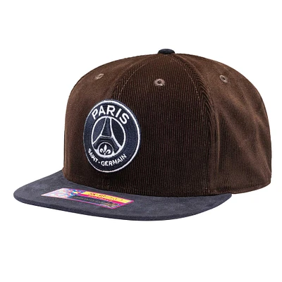 Casquette Snapback Homme Paris Saint-Germain Cognac Marron