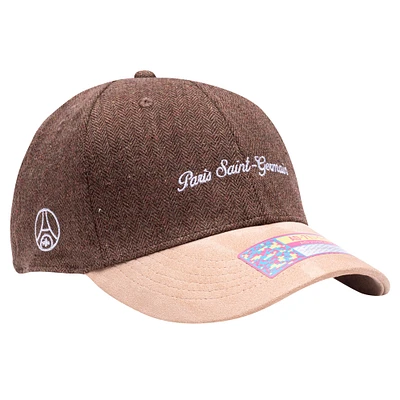 Casquette réglable Fan Ink marron/beige Paris Saint-Germain Noble pour homme