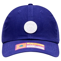 Casquette ajustable décontractée Paris Saint-Germain pour homme, bleu marine, avec logo Fan Ink