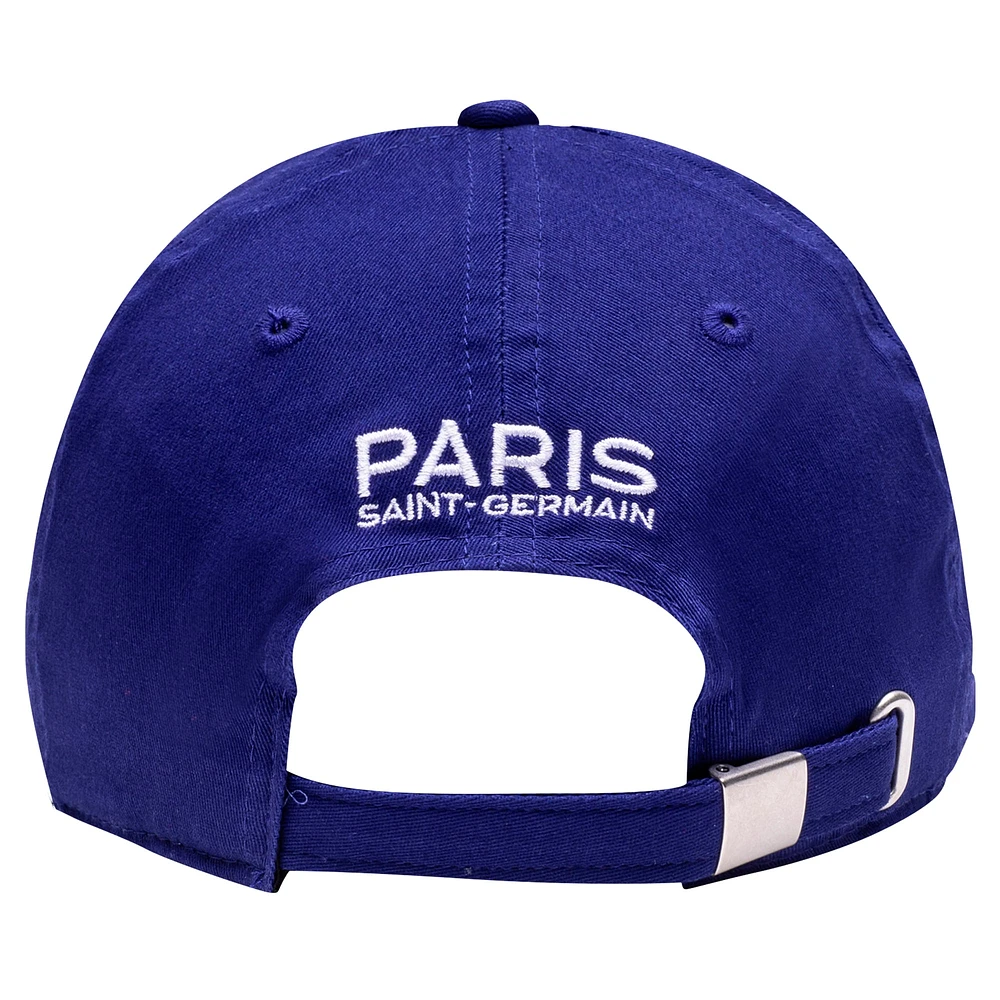 Casquette ajustable décontractée Paris Saint-Germain pour homme, bleu marine, avec logo Fan Ink