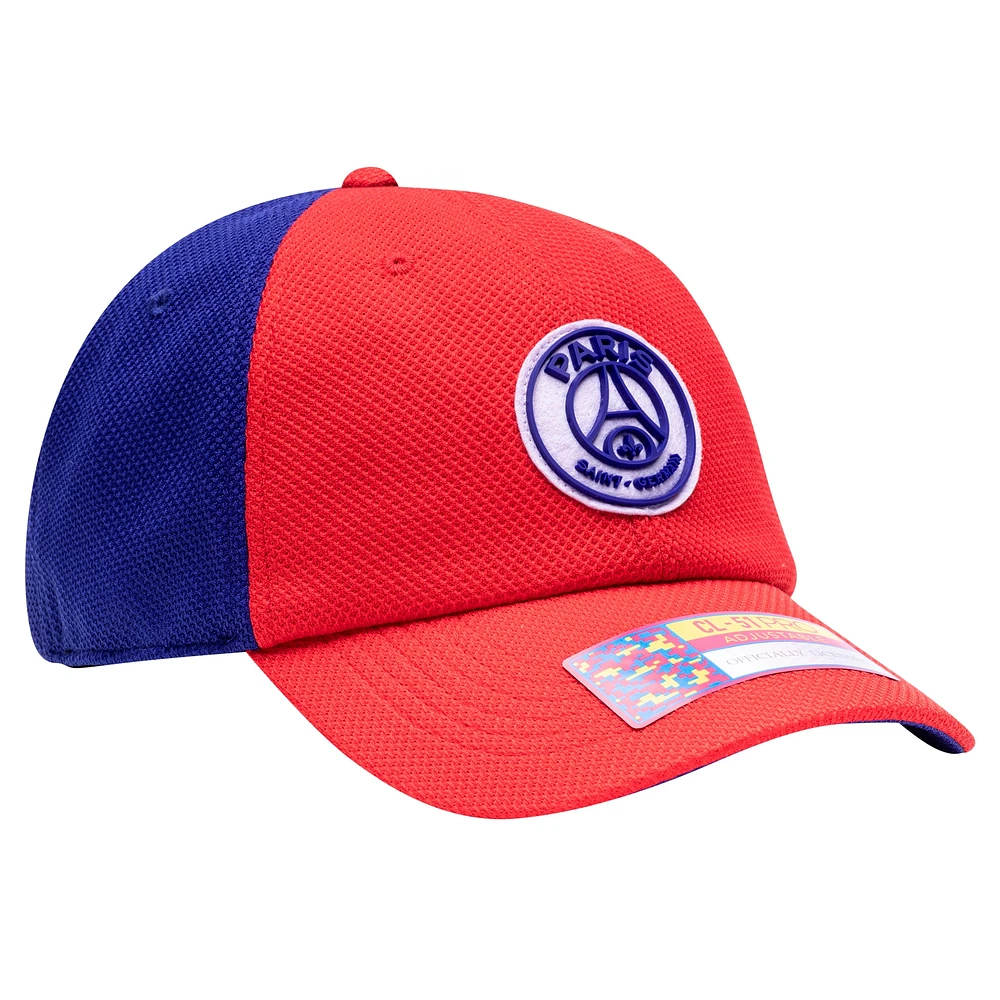 Casquette réglable Fan Ink rouge/marine Paris Saint-Germain Striker pour homme