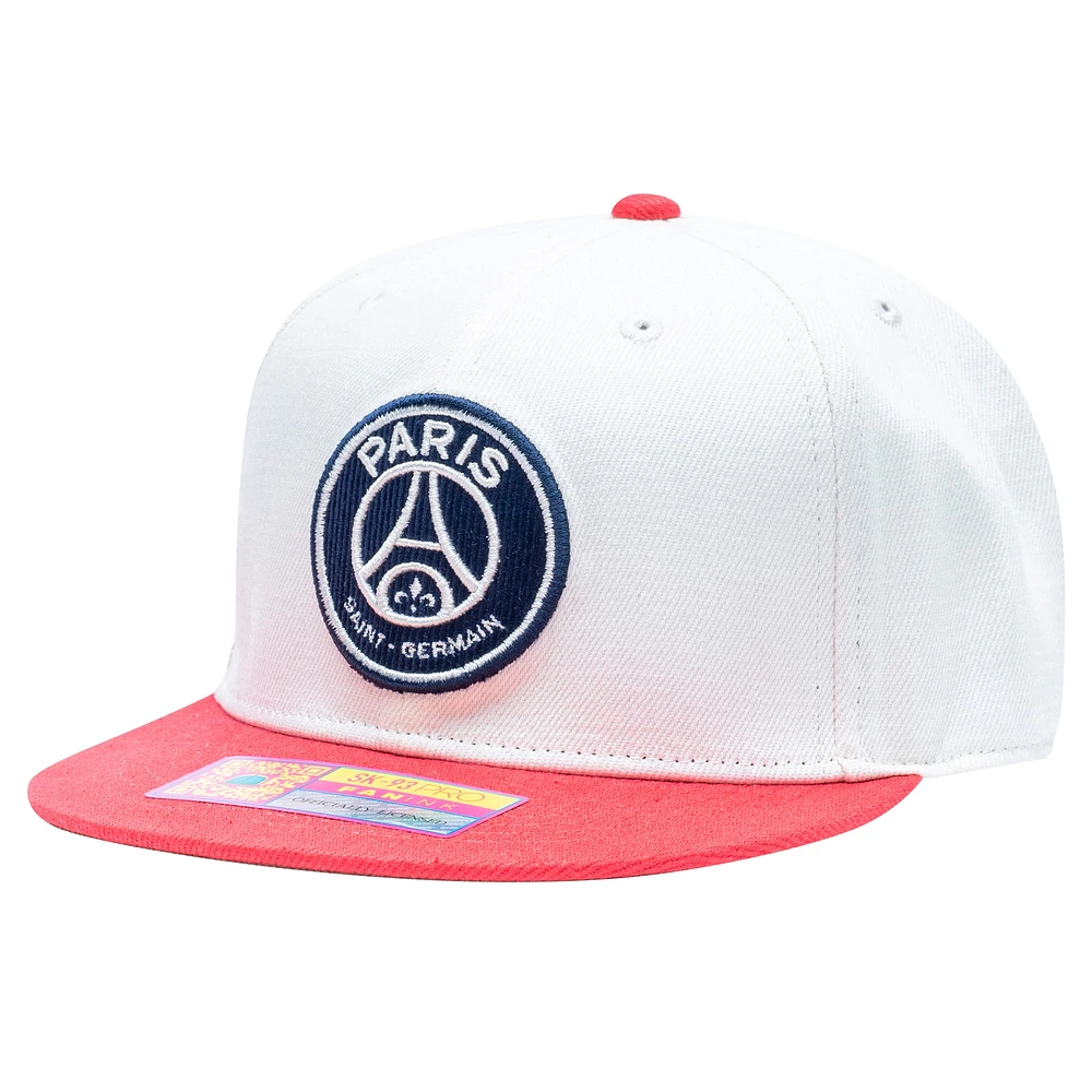 Casquette Snapback Paris Saint-Germain Evolve Fan Ink Blanc/Rouge Homme