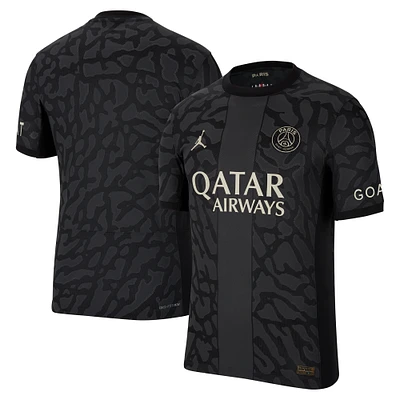 Men's Jordan Brand Anthracite Paris Saint-Germain 2023/24 Third Match Authentic Jersey