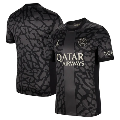 Men's Jordan Brand Anthracite Paris Saint-Germain 2023/24 Third Stadium Replica Jersey