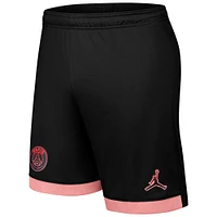 Short Jordan Brand noir pour homme Paris Saint-Germain Third 2024/25 Performance Stadium