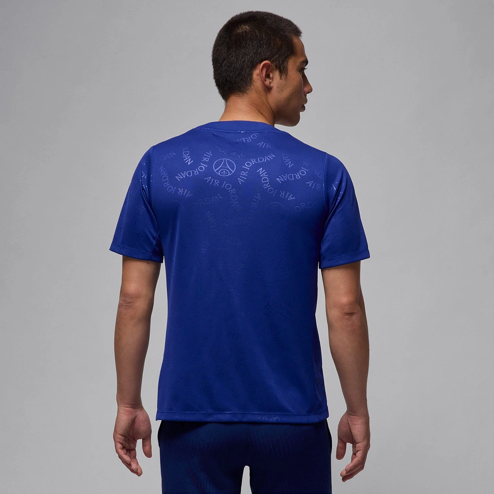 Men's Jordan Brand Blue Paris Saint-Germain 2024/25 Fourth Academy Pro Pre-Match Top