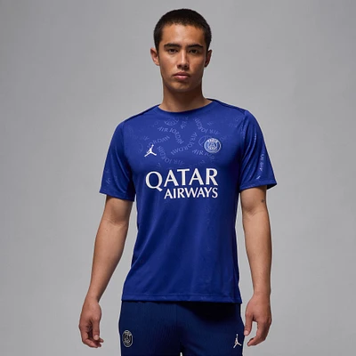 Men's Jordan Brand Blue Paris Saint-Germain 2024/25 Fourth Academy Pro Pre-Match Top