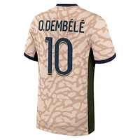 Men's Jordan Brand Ousmane Dembélé Tan Paris Saint-Germain 2023/24 Fourth Stadium Replica Player Jersey