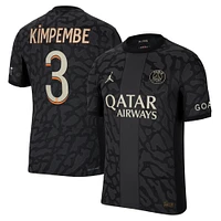 Maillot de joueur authentique Jordan Brand Presnel Kimpembe anthracite Paris Saint-Germain 2023/24 Troisième Match pour Homme