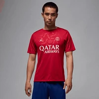 Haut d'avant-match Jordan Brand rouge Paris Saint-Germain 2024/25 Fourth Academy Pro pour homme