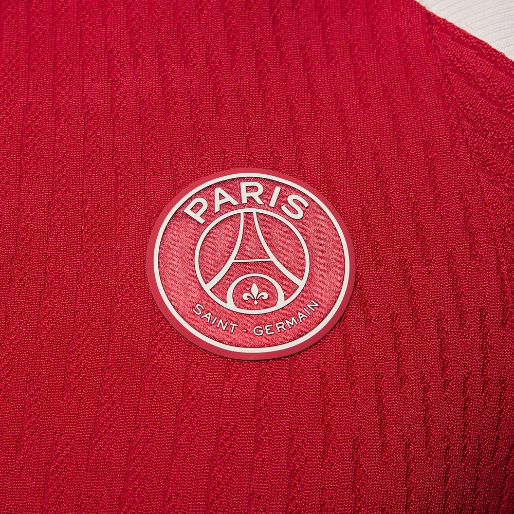 Men's Jordan Brand Red Paris Saint-Germain 2024/25 Fourth Advance Strike Drill Performance Quarter-Zip Top