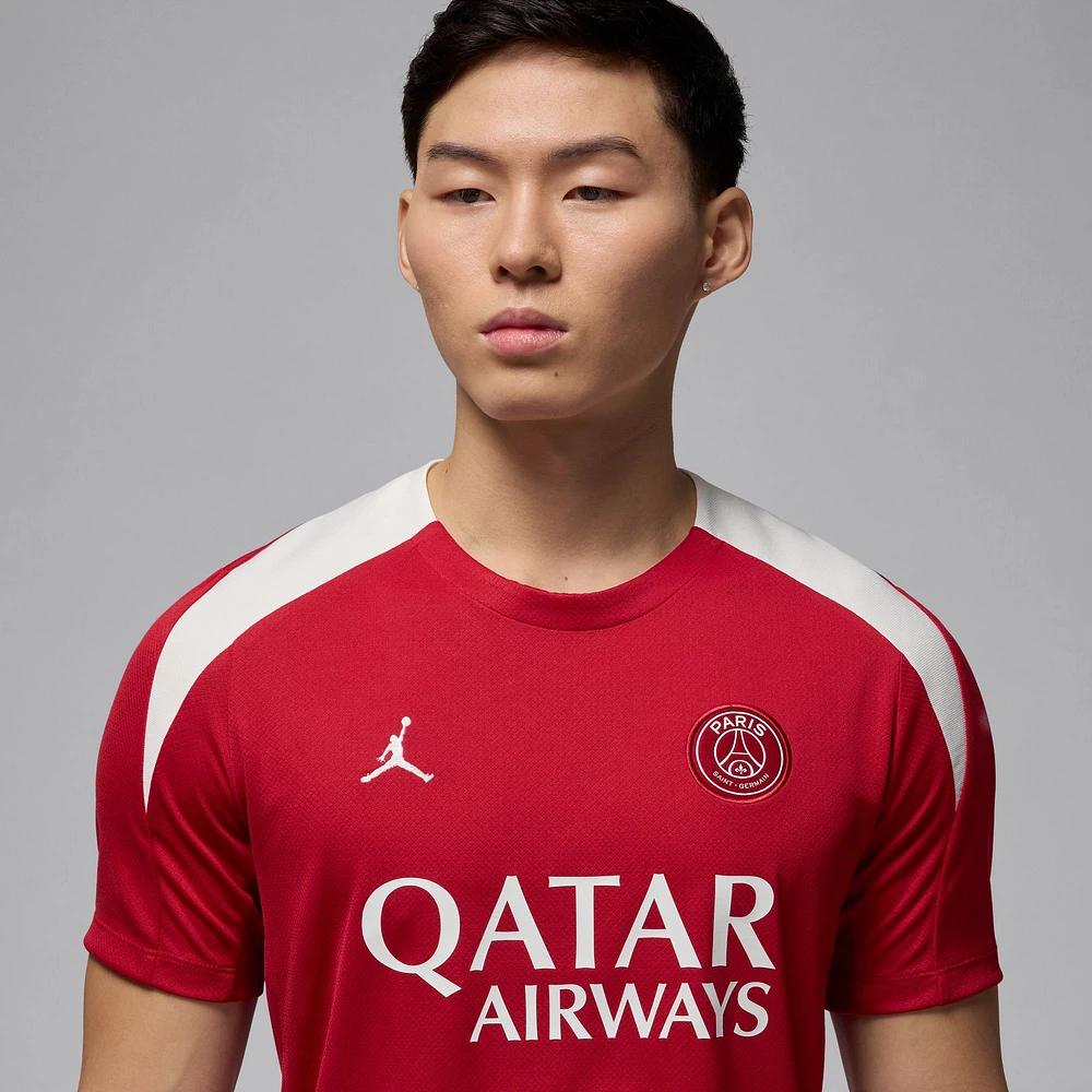 Haut Jordan Brand Paris Saint-Germain 2024/25 Fourth Strike Performance pour homme Rouge