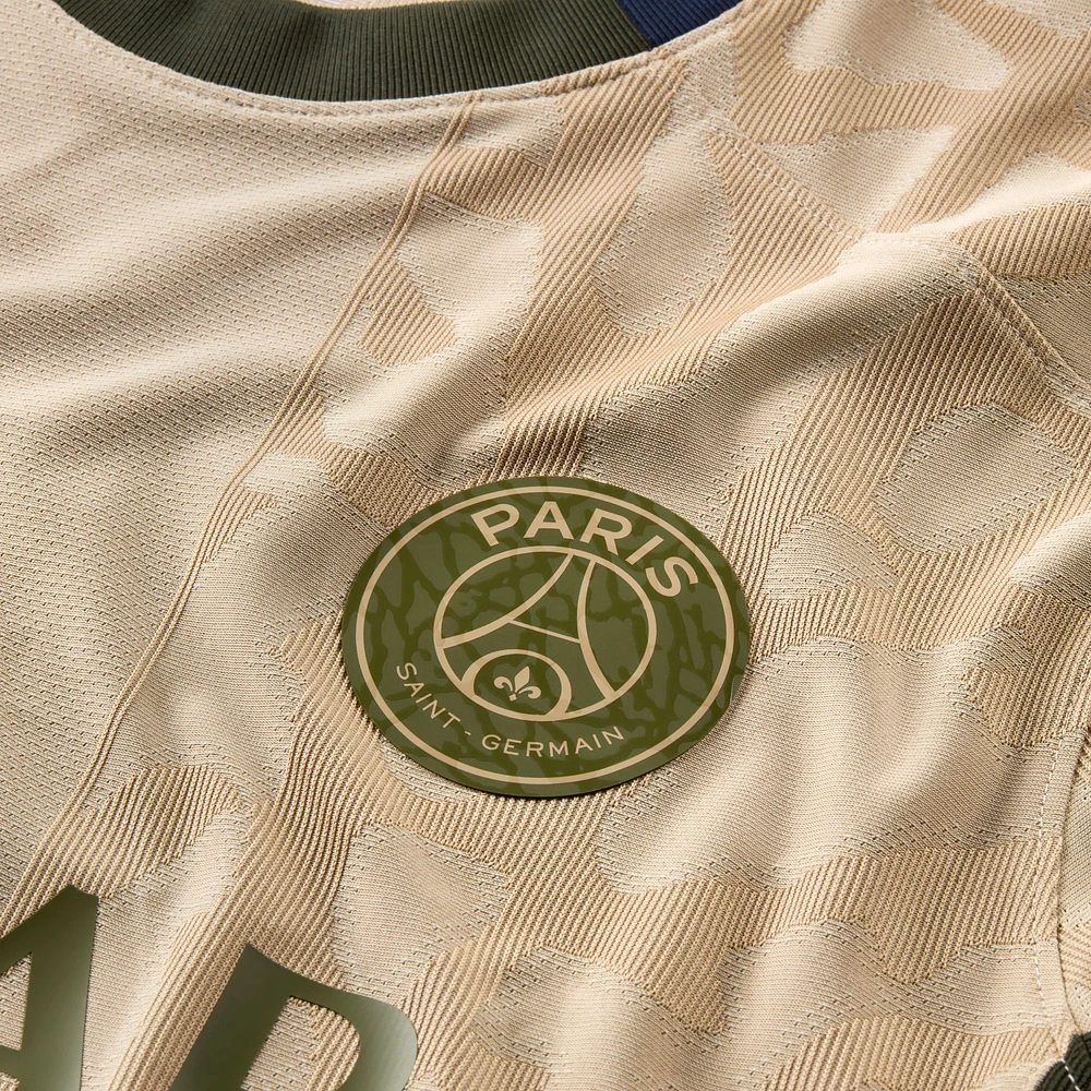 Maillot Jordan Brand Tan Paris Saint-Germain 2023/24 Stadium Quatrième Réplique pour homme