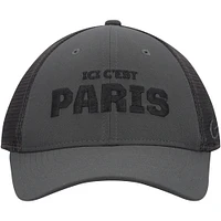 Men's Nike Anthracite Paris Saint-Germain Legacy91 Aerobill Performance Flex Hat