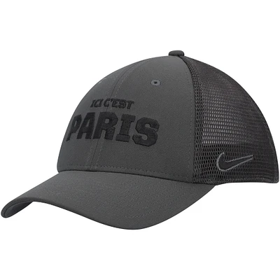 Casquette Nike Paris Saint-Germain Legacy91 Aerobill Performance Flex anthracite pour homme