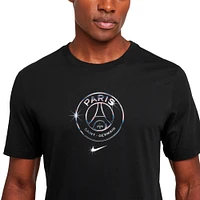 T-shirt Nike noir avec écusson du Paris Saint-Germain pour homme